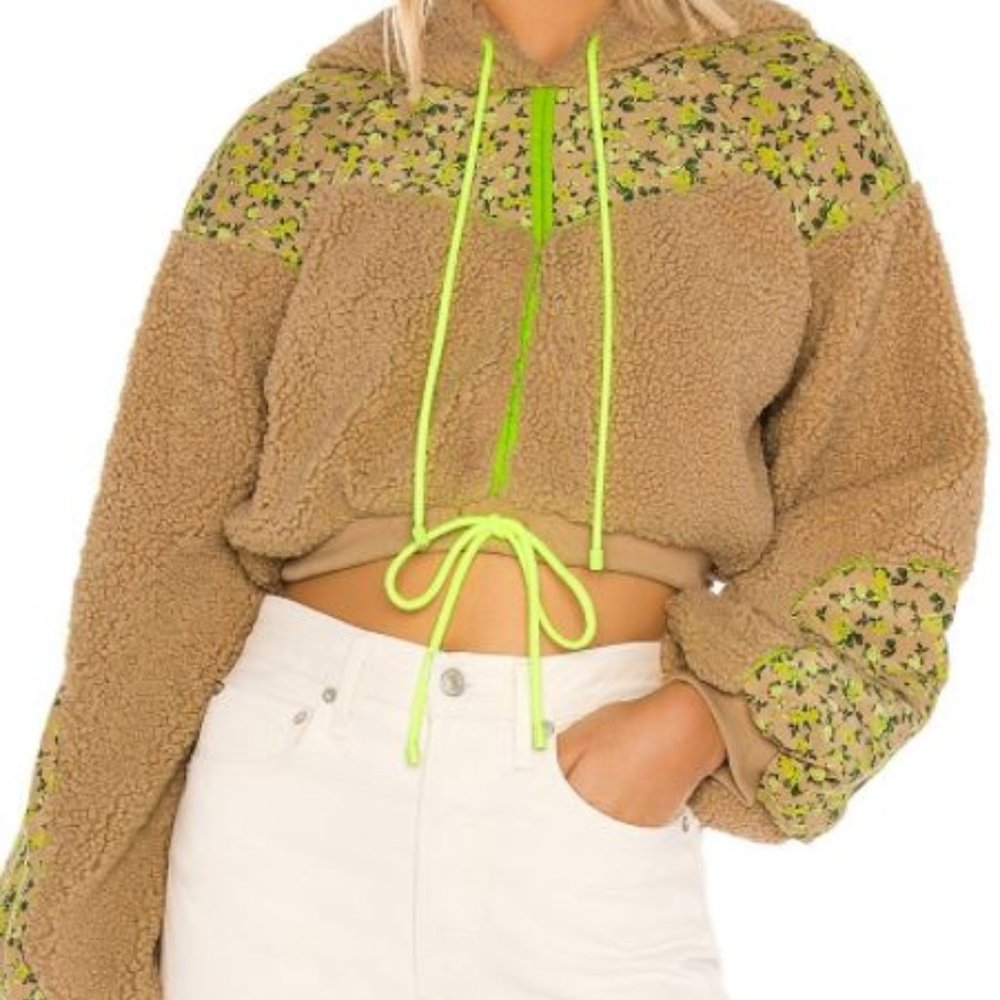 For Love and Lemons Sloan Cropped Hoodie